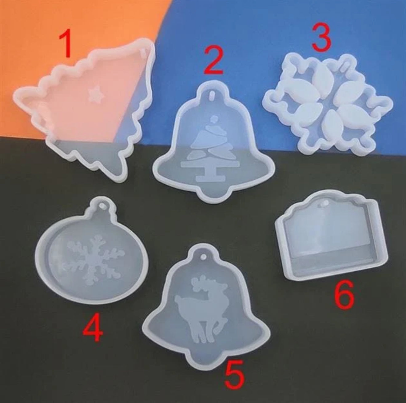 6 In 1 Christmas Keychain & Decoration Mould