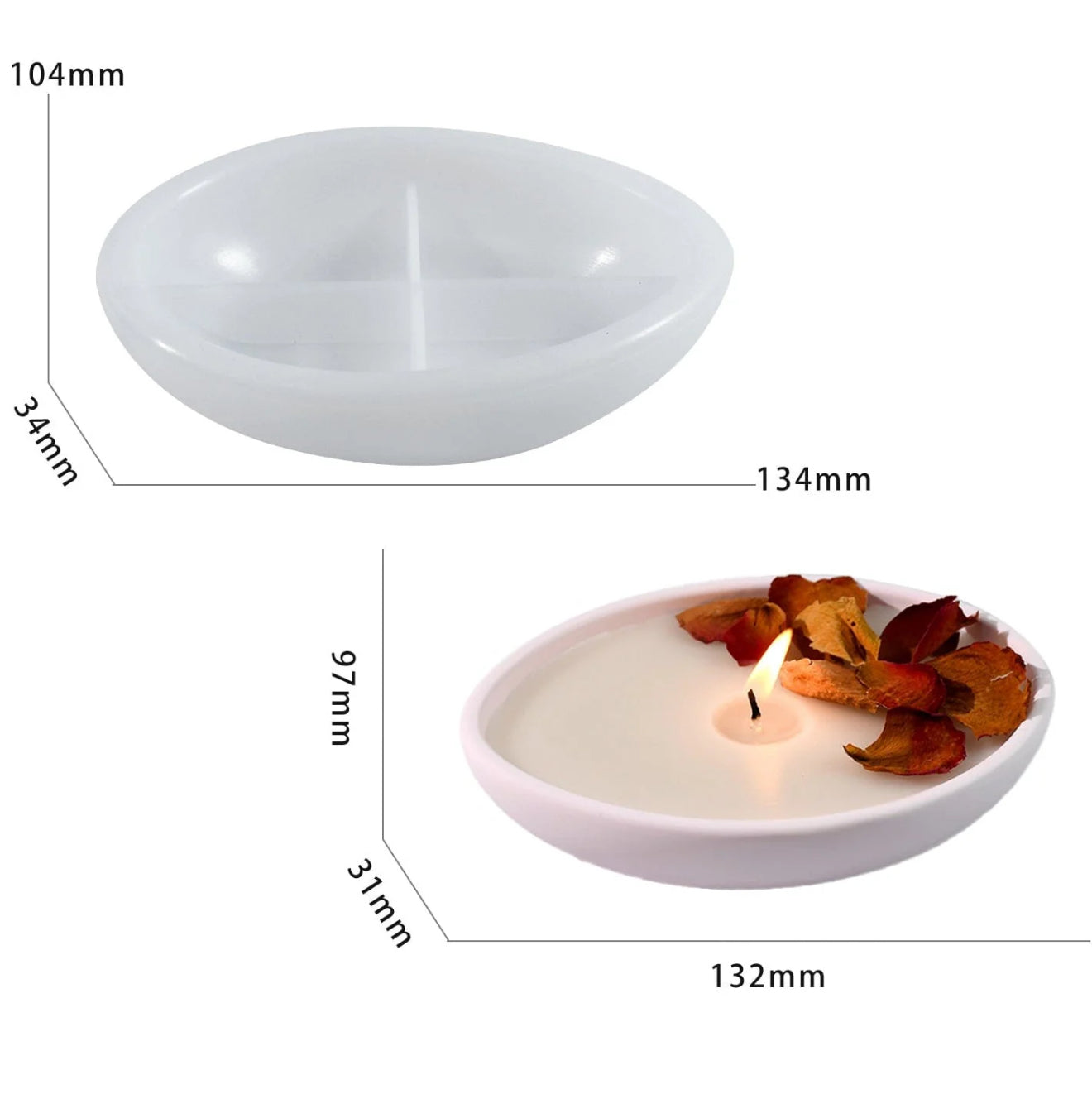 5" Boat Shape Bowl Mould