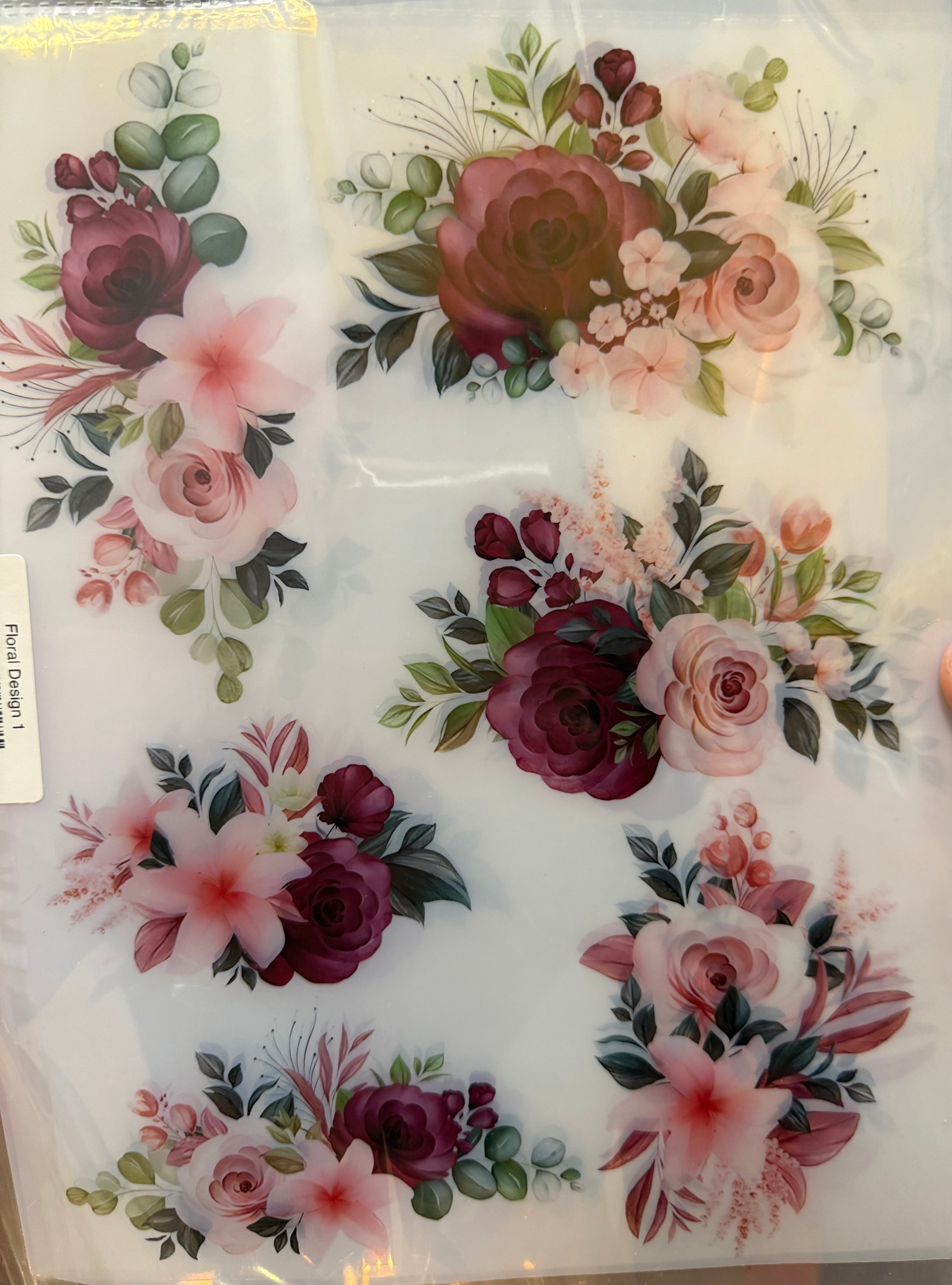 Floral Insert Sheet